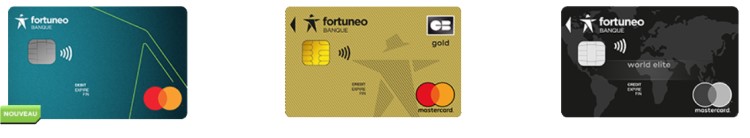 Les CB Mastercard de Fortuneo